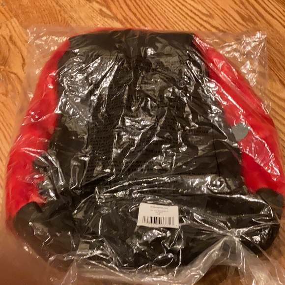 Supreme faux backpack red